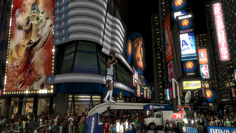 Illustration for article titled Cel-Shaded Kobe and Jordan Go One-on-One in These NBA 2K12 Legends Mode Screens